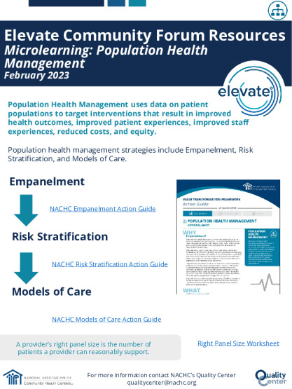 Microlearning Resource   Population Health Management   February 2023