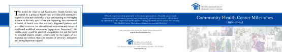 Community Health Center Milestones