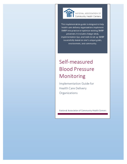Self-Measured Blood Pressure Monitoring: Implementation Guide