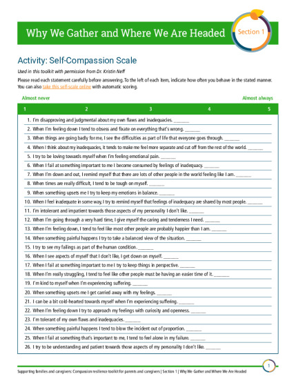 Self Compassion Scale