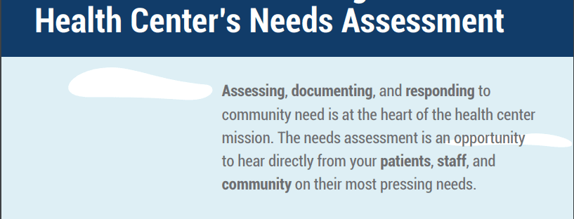 Assessments and Community Assessments